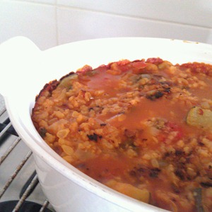 Courgettes with Rice