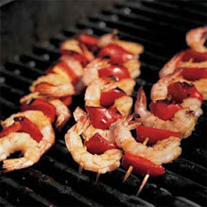Indonesian Shrimp Sate with Creamy Peanut Sauce