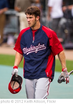 'Bryce Harper' photo (c) 2012, Keith Allison - license: http://creativecommons.org/licenses/by-sa/2.0/