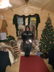 Helsinki, Finland - inside the little Santa's House - it was warm in here!