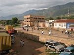 Un quartier de la cité d'Uvira, dans la province du Sud-Kivu (RDC).