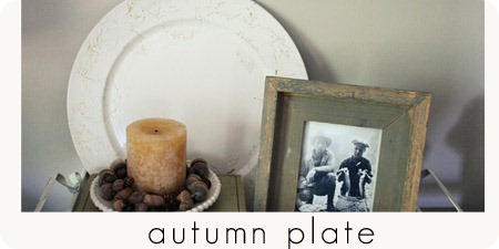 autumn plate