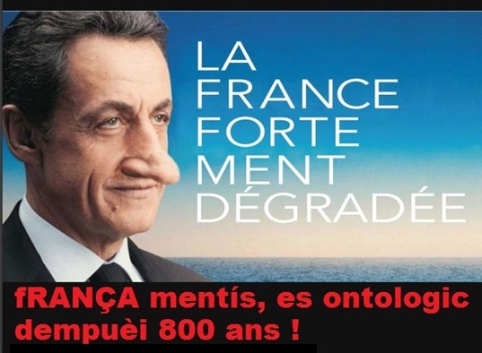 Nicolas Sarkozy Aficha desvirada