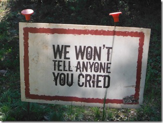 cried sign