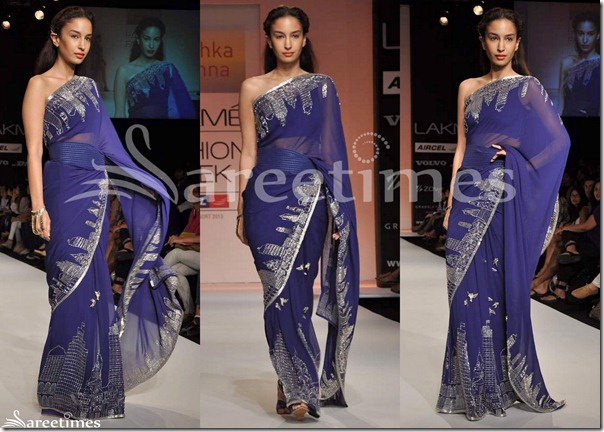 Anushka_Khanna_Bllue_Saree