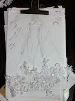 Keny and Rosma discussed adding texture using lace and the handmade flowers.