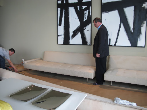 Here is Phillip inspecting the work.