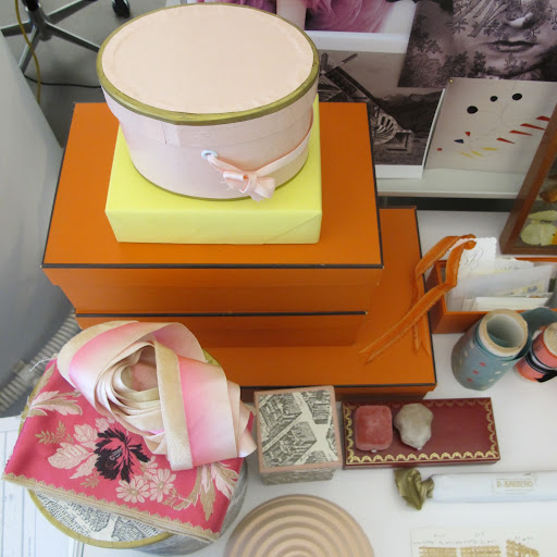 Because weddings involve so many areas of our company...fashion, art, decor, crafts, entertaining, I tend to have a lot of snippets of things that I have loved over the years. Ribbon, bright boxes, ring boxes, even candy wrappers...they are all inspiring.