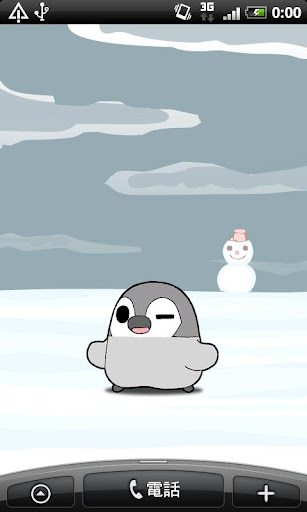 ぺそぎんライブ壁紙「冬」完全版 雪・人気ペンギン待受けアプリ