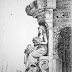 "Flora Fountain II" Pen & Ink on Paper 15" x 10.5" Rs.7200/-