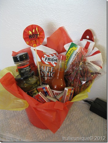 chili-cook off prize, gift basket, themed gift basket
