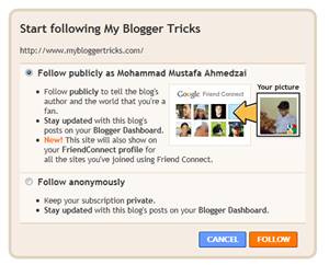 follow button on navbar follow button on navbar