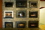 Gas insert display in our showroom