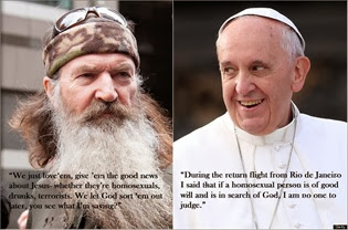 c0 Duck Dynasty's Phil Robertson and Pope Francis have something in common
