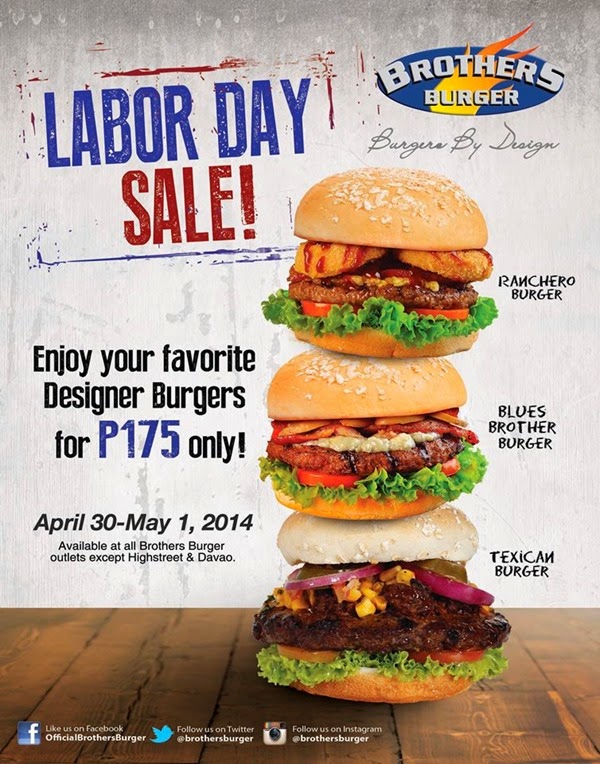 Brothers Burger Labor Day Sale EDnything