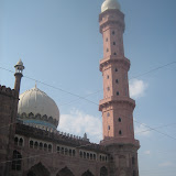 18 storeys high octagonal minaret of the mosque.
