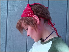 Red with clear Tori