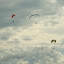 Shortly after the red parachure tried to get the edge on Lynette's chute, one of the lines mysteriously snapped. Allegedly.