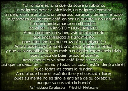 transito y hundimiento Nietzsche
