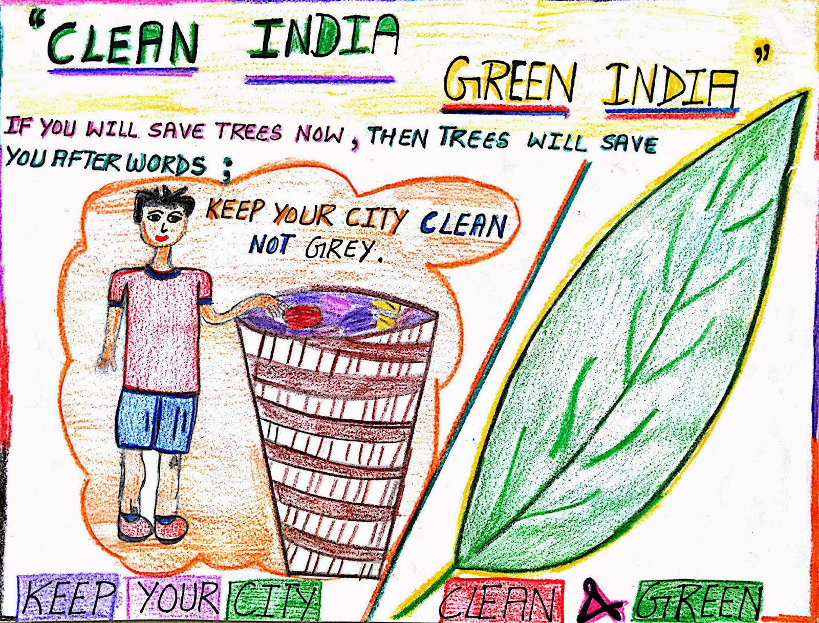 Essay on clean india green india for class 2 image