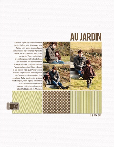 album de Guillaume page au jardin