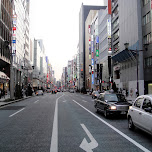main shopping street in ginza tokyo in Tokyo, Japan 