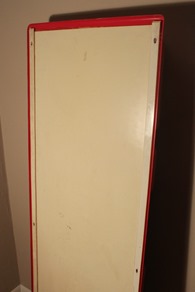 red ABS molded plastic panel designed by Giorgio De Ferrari for Elco I