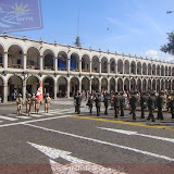 Plaza de Armas - Saudação à Bandeira - Arequipa