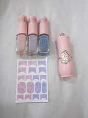 princess etoinette nail polish set and lipstick, bitsandtreats