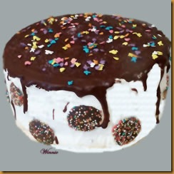2-Layer Chocolate cake & whipping cream- L