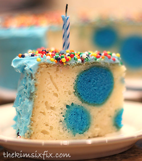 Blue birthday cake