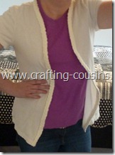 polo shirt to cardigan refashion (2) polo shirt to cardigan refashion (2)