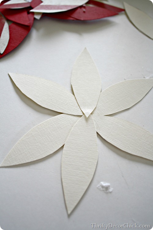 paper poinsettia craft