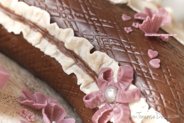 rustikk dåpskake gammelrosa jente dåp IMG_6421