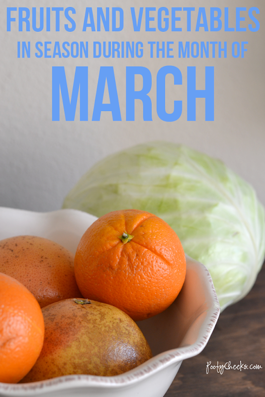 March In-Season Fruits and Vegetables