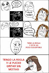 Cuando ellas están con su regla Cuando ellas están con su regla