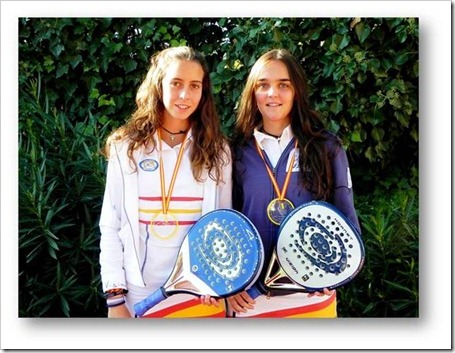 Las jugadoras Marta Castro y Marta Talaván 
