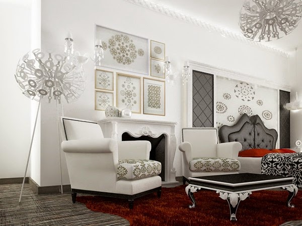 EstÃs pensando decorar tu sala? aquà te damos algunas ideas de ... Salones en blanco negro y rojo