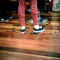 at the barber