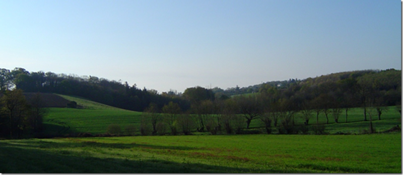 La vallée du Gesvres en bas de Fayau (Fayau vient du latin fagus= hêtre)