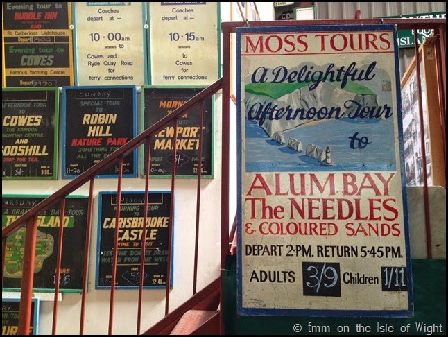 Vintage signs at Isle of Wight Bus Museum