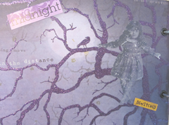 Halloween album 8.2012..girl in tree purple page