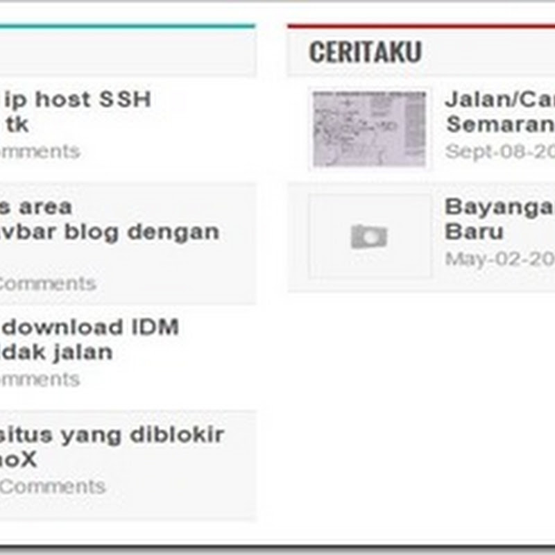 Cara membuat widget daftar postingan berdasarkan label