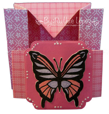 Butterfly - shadow box - box-card 4