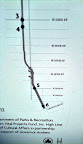 A map of the lower end of the High Line.