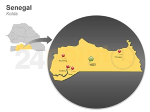 senegal map senegal map