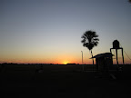 Sunset over the pampas.