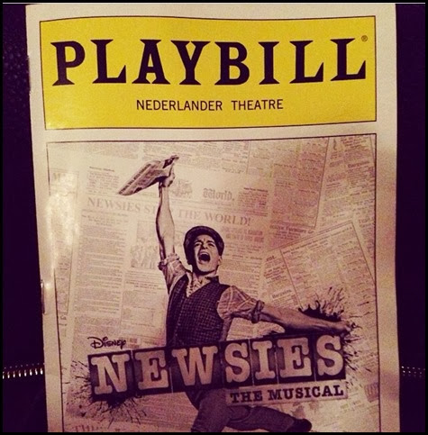 Newsies Broadway NYC 11-2013 (2)