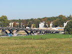 Dresden - Brückenbaustelle Waldschlösschenbrücke im Oktober 2011