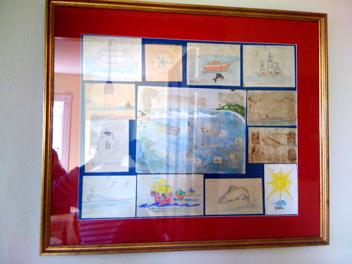 Revolve your collage around a theme just like this ocean-inspired one.
